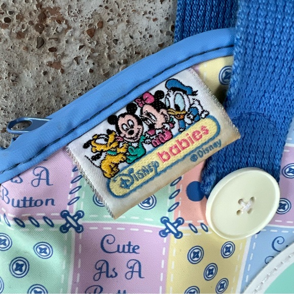 Vtg 90s Disney Babies Diaper Bottle Bag Mickey & Minnie Mouse Colorful Rare Med - Picture 4 of 16